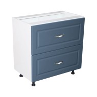 Corp inferior 80 cu 2 sertare metalice pentru greutate Zebra MDF albastru drept Corp inferior 80 cu 2 sertare metalice pentru greutate Zebra MDF albastru drept